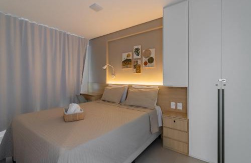 Pina Apartment | Apartamento com VISTA maravilhosa no bairro do Pina! Cozinha completa, Wi-Fi, Ar Condicionado e máquina de lavar - Condomínio com Estacionamento, Recepção 24h, Piscina e Academia