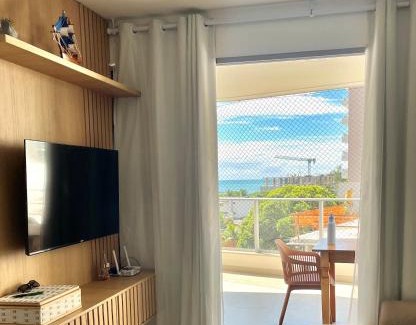 Praia do Morro Apartment | Apartamento NOvo na Praia do Morro Temporada Wi-Fi, Vista Mar, garagem, varanda grande