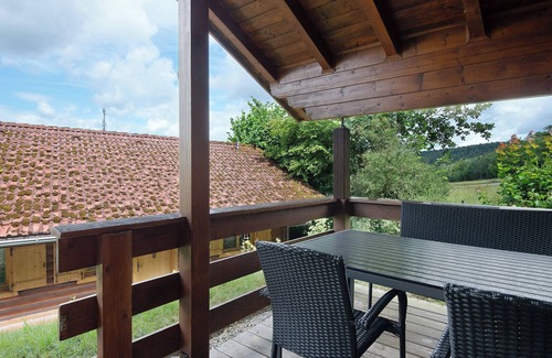 Stamsried Apartment | Apartment 'Blockhaus Hedwig Eins' with Shared Pool, Private Terrace and Wi-Fi