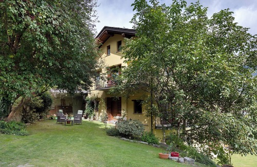 Gignod Apartment | Apartment 'La Casa Di Alice' with Mountain View, Private Garden and Wi-Fi