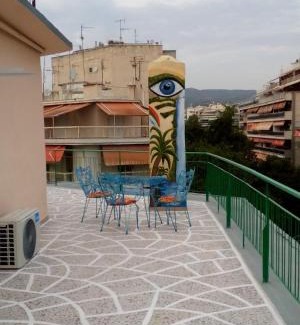 Thessaloniki Apartment | Apartment on 4th floor with a huge balcony! 10 min away from Metro!