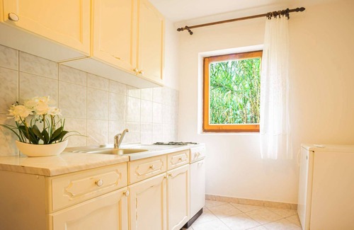 Zubovici Apartment | Apartment right on the sea, boat dock and shared terrace on the beach