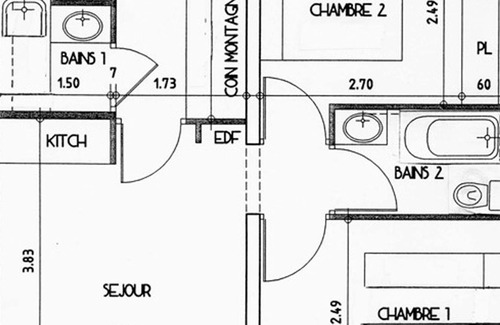 Station de Drouzin le Mont Apartment | Apartment Saint-Jean-d'Aulps, 2 bedrooms, 6 persons