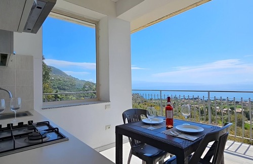 Ricadi Apartment | Apartment surrounded by Nature with a view of the Coast of the Gods