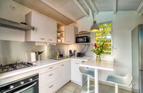 Lamentin Apartment | Appartement Domi Caraïbes confortable avec une piscine chauffée et sécurisée par un filet, une citerne tampon pour faire face aux coupures d'eau, accès Netflix