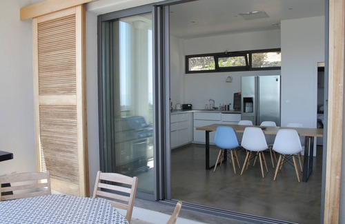 Serra-di-Ferro Villa | Architect-designed villa, 6 people, 115m2, Sea and mountain views, Absolute tranquility.