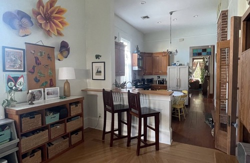 Faubourg Delachaise House | Artist's Abode in Uptown with bikes- Double Shotgun Style