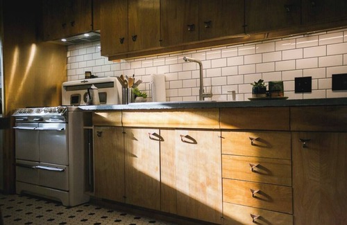 Big Bear Lake Cabin | Artistic Mid-Century Cabin w/Hot Tub & Fire Pit