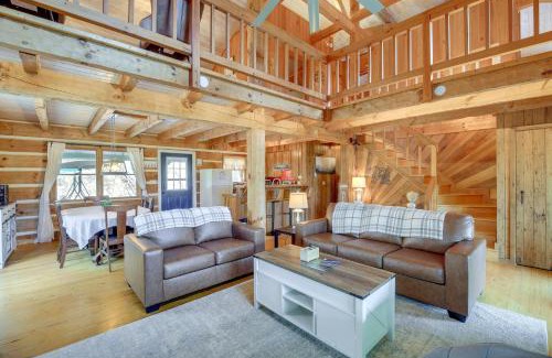 Warrensville House | Ashe County Log Cabin Mountain-View Deck, Sauna