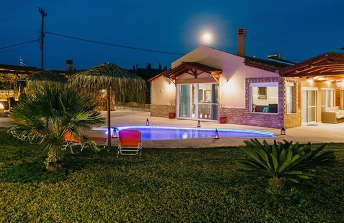 Andravida-Kyllini Villa | Atlas Villa w. private pool & Ionian Sea Vistas