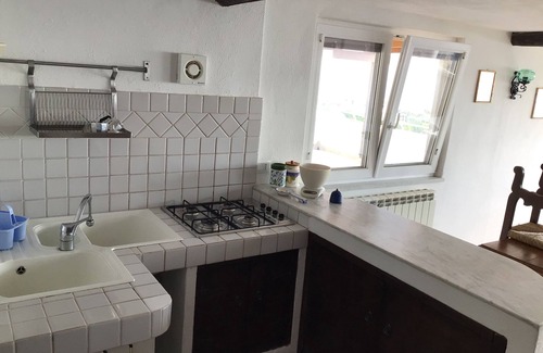 Ischia Porto Apartment | Attic room with terrace and lots of views