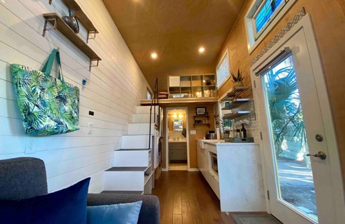 Southeast Pensacola House | Awesome Tiny Home with Stock Tank Pool Near Downtown Pensacola
