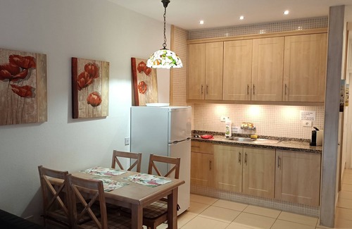 Arona Apartment | Azahara III Studio, Playa Las Vistas with wonderful seaview, pet friendly