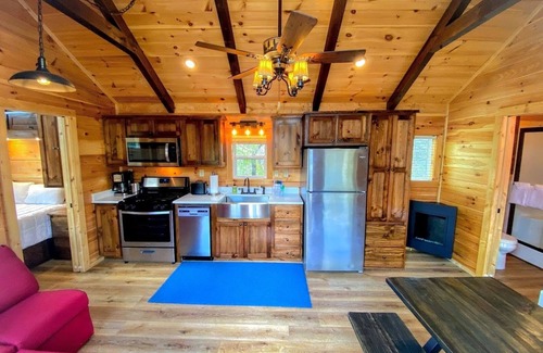 Twin Mountain Cabin | B3 Awesome "Tiny Home" A/C, Mountain Views, Minutes to Skiing, Hiking, Attractions, Dog Friendly!