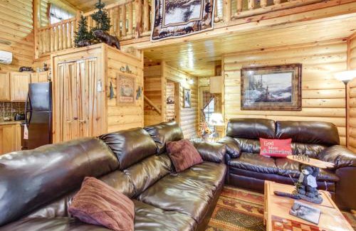 Cosby House | Backyard and Porch Rural Cosby Log Cabin!