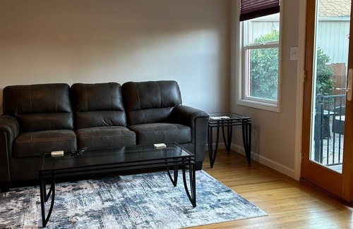 West Alameda Apartment | Backyard oasis with patio