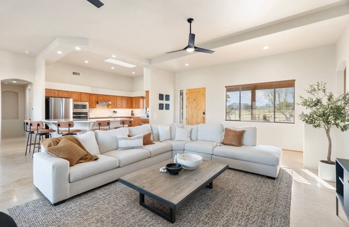 Rio Verde Foothills House | Bajada Sunrise Oasis | Poolside Cabana & Mountain Views