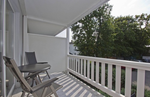 Ostseebad Baabe Apartment | Balcony, free use of the AHOI adventure pool and sauna - Appartemenmt Nordwind