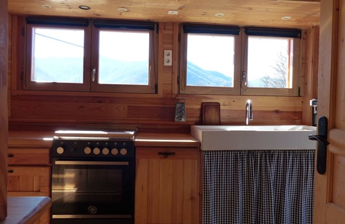 Massat House | Barn in the middle of our farm with cows and chickens at 750m altitude