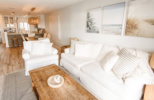 Seagrove Beach House | Beach Front Townhome on the Gulf! Huge Deck, Heated Pool