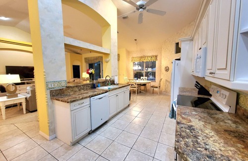 New Smyrna Beach House | BEACH, H. POOL & HOT TUB, DESKS, 4 BR/2.5 B-TV'S,GRILL, 3 CAR G.