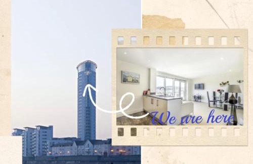 Castle Apartment | Beach on the doorstep Meridian Tower Marina Swansea