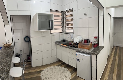 Sao Vicente Apartment | Beachfront Apartment in São Vicente, Biquinha Square, 1 minute from the beach!