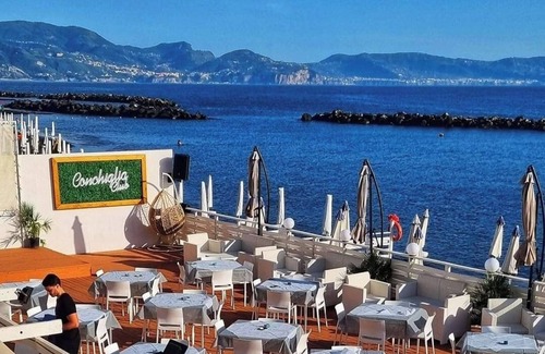 Mount Vesuvius - Pompei Apartment | Beachfront - Capri Studio apartment x 2 people on the waterfront with Capri view