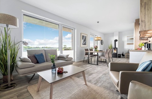 Olpenitz Apartment | "BeachTerraceTwo" vacation apartment on the beach with sun terrace, sauna & sea view