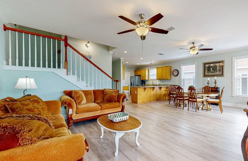 Audubon Place House | Beachview duplex with double lofts, balcony, W/D, Wifi
