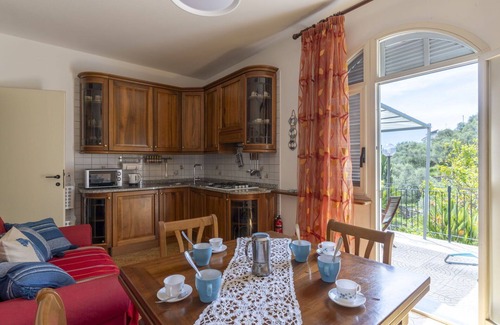 San Bartolomeo al Mare Apartment | Beautiful apartment for 4 people with pool, WIFI, TV, terrace and panoramic view