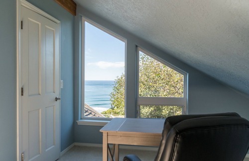 Cloverdale House | Beautiful oceanfront home with sweeping views, multiple decks, and pet friendly