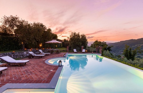 Monsummano Terme Villa | Beautiful private villa with WIFI, A/C, private pool, hot tub, TV, patio, panoramic view and par.