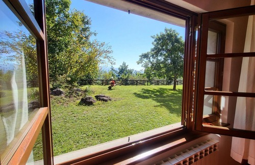 Camporgiano Villa | Beautiful private house with stunning views, large garden and private pool