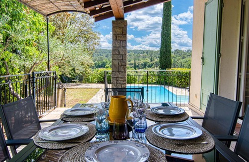 Carces House | Beautiful private villa with private pool, WIFI, TV, terrace, panoramic view and parking