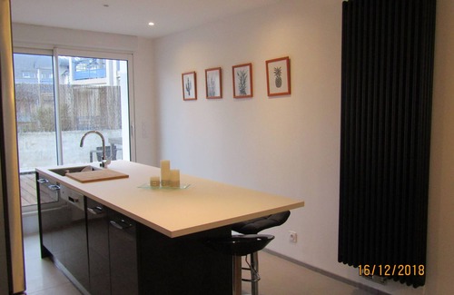 Concarneau Apartment | Beautiful spacious apartment with terrace - town center and 2 steps from the beaches - garage