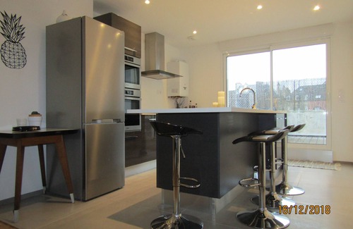 Concarneau Apartment | Beautiful spacious apartment with terrace - town center and 2 steps from the beaches - garage