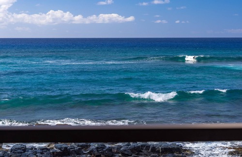 Poipu Condo | Best Oceanfront - Walls of windows on famous surf and sunset, 2BR/2BA, A/C