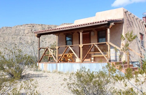 Terlingua Cabin | Big Bend Lodging at Ten Bits Ranch | Room #1 (The Bank)