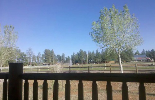 Heber House | Bison Ranch cabin with water views