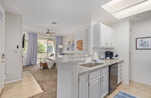 Central Scottsdale Condo | Blue Bungalow Scottsdale! Perfect location. Mayo Clinic, Sleeps 4! Work Space!