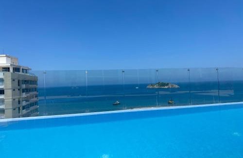 Historic Center Apartment | "Blue loft Oceanview Minimalist Studio in Marina Rooftop Pool Prime Location"