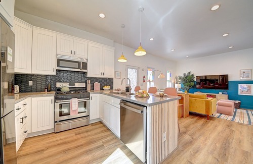 Logan Heights House | Boho Bungalow with Hot Tub Oasis