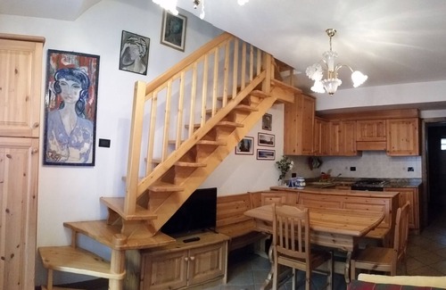 Valdisotto Apartment | Bormio Saint Lucia Apartment Attic views Reit and the Cima Bianca