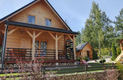 Lapsze Nizne House | Borowikowe Zacisze drewniane domy z dostępem do balii i sauny