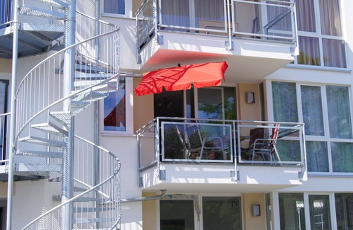 Grossenbrode Apartment | Box spring bed | W-LAN | Fireplace | Sauna | Whirlpool | Beach chair | Safe | balcony