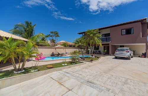 Vilas do Atlantico House | King Size Bed, BBQ, Hot Tube, 6.0 Wifi, Laundry, Beach, Salvador-Linha Verde-BA