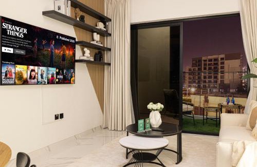 Al Barsha Apartment | Brand New 1BR with Pool, Sauna & Gym