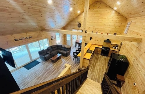 Pittsburg House | Brand new WATERFRONT home located on First Lake - DIRECT SNOWMOBILE TRAIL ACCESS