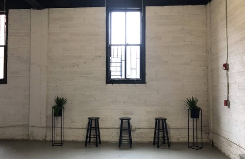 Downtown Houston Apartment | Brick warehouse attic